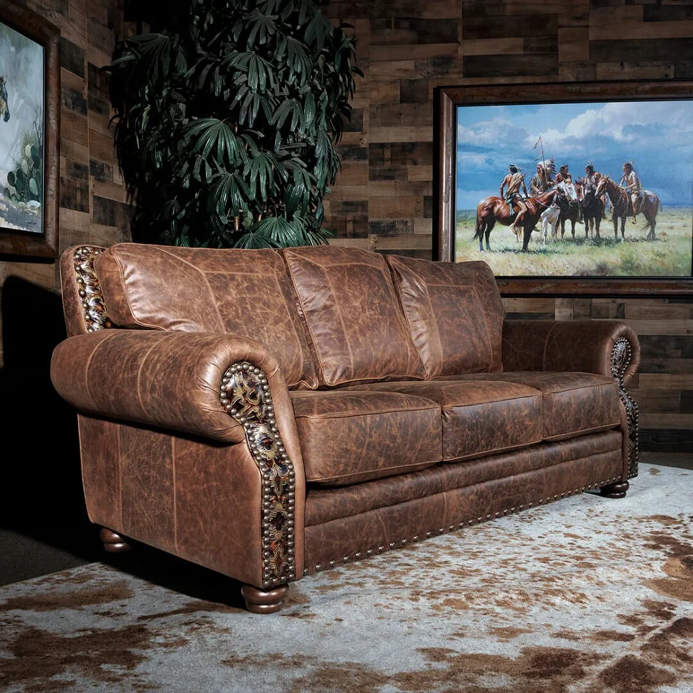 Custom Leather Couch S1 Custom Leather Couch