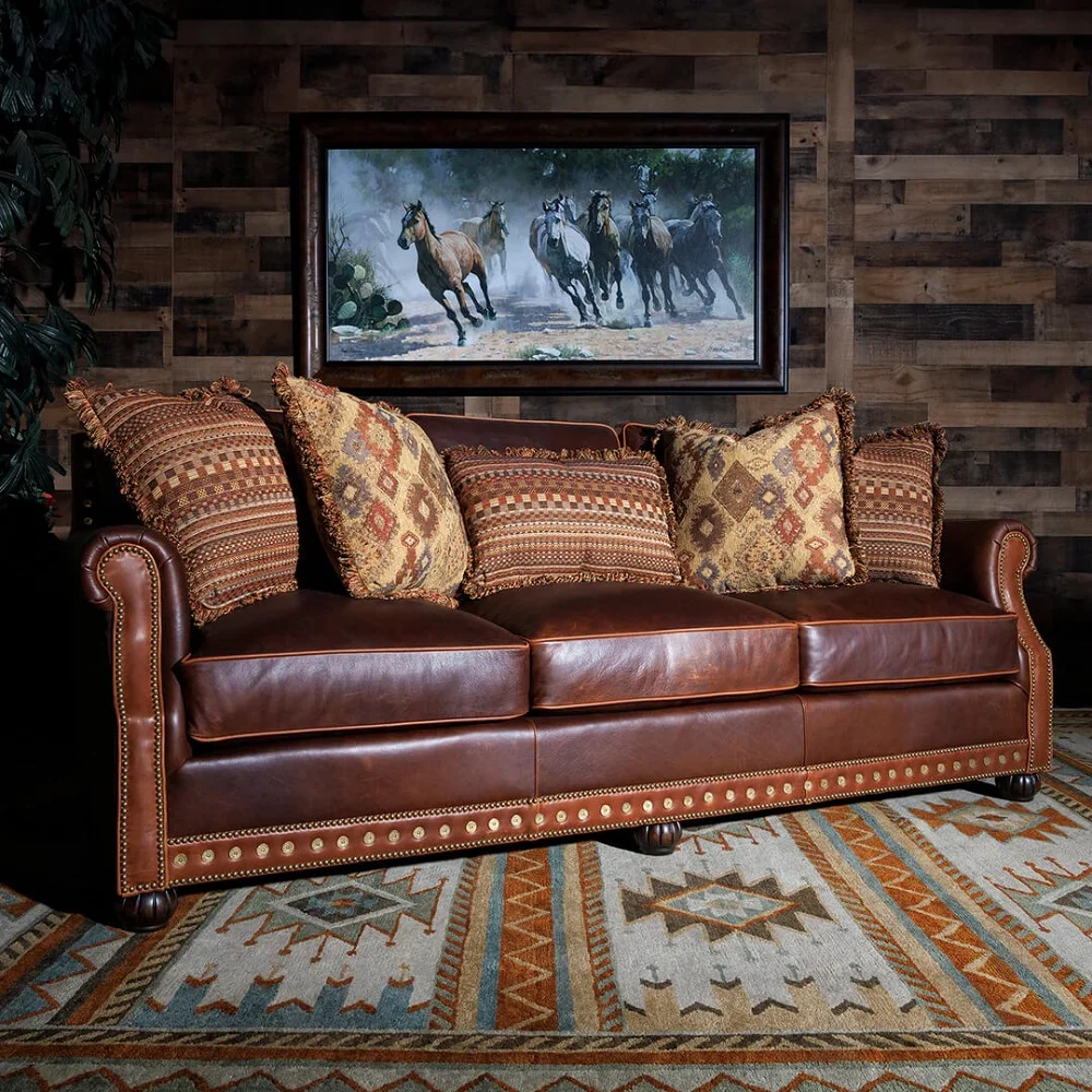 Custom Leather Couch S2 Custom Leather Couch