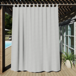 loop curtains with buttons