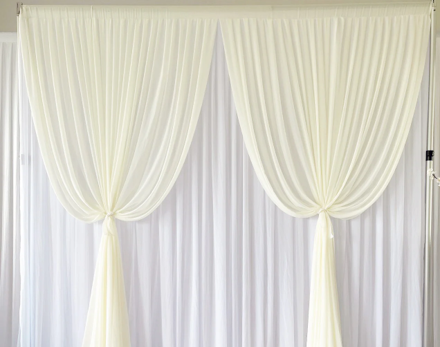 Read more about the article White chiffon curtains