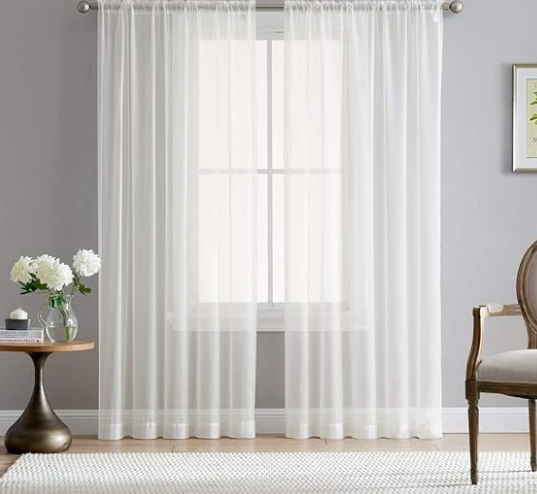 chiffon curtains
